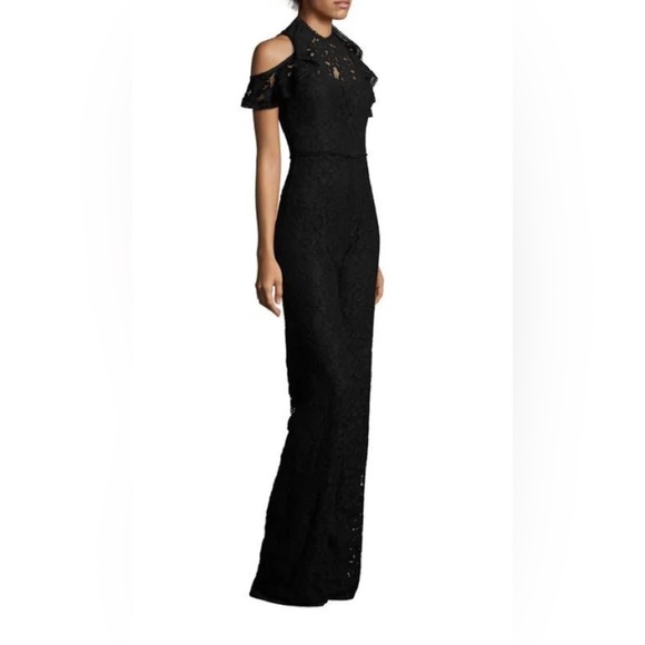 Alexis Women's Philippe Lace Cold-Shoulder Ruffle Jumpsuit - Picture 2 of 10